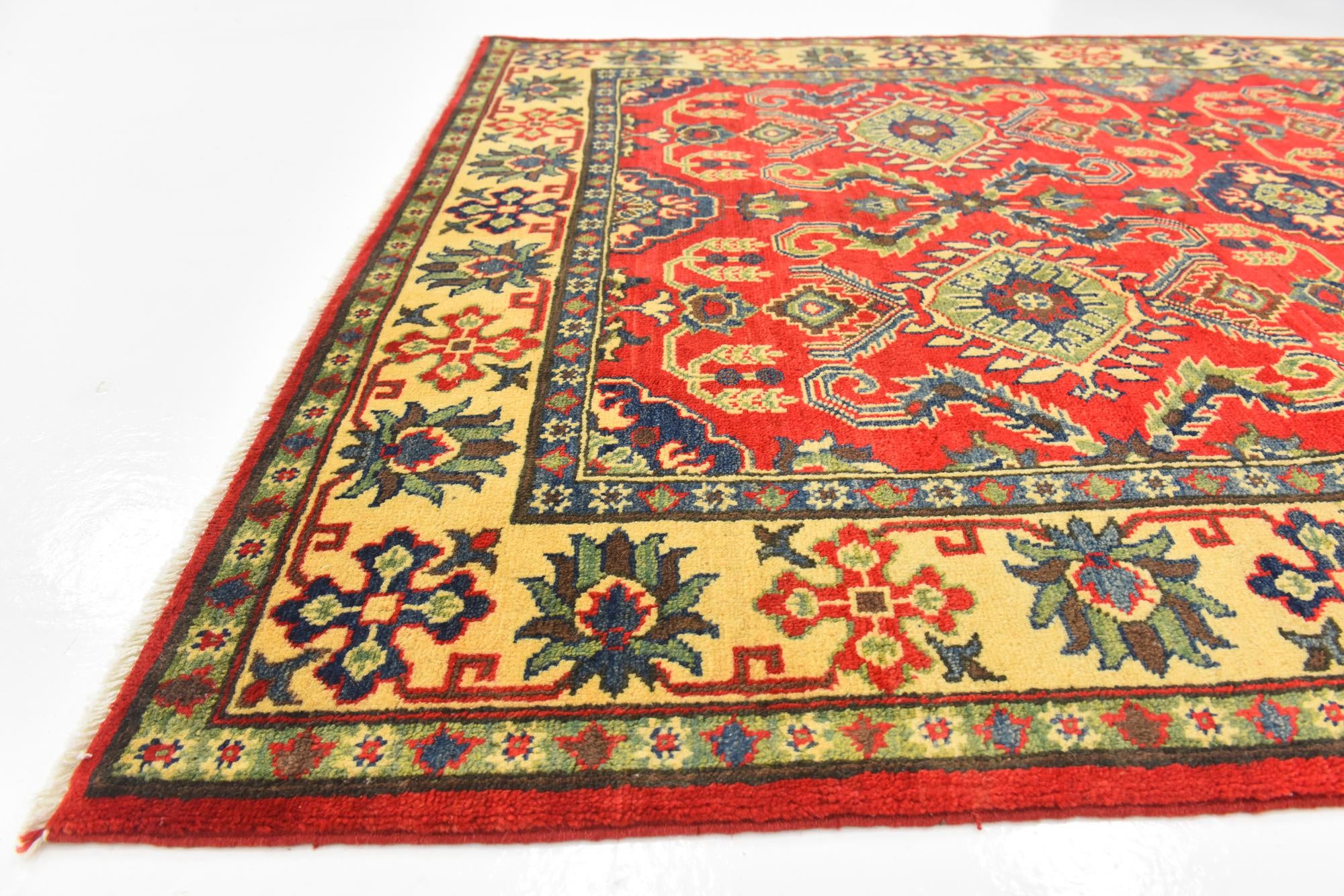 5' x 6' 9 Hand Knotted Kazak Rug