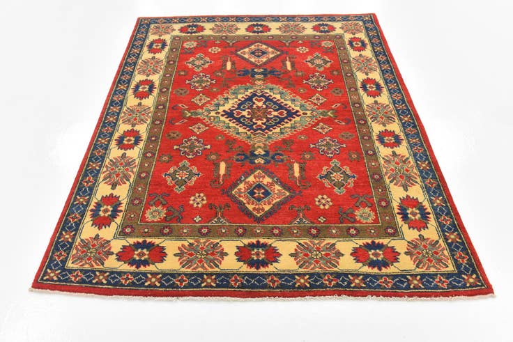 Detail image of 5' x 6' 4 Hand Knotted Kazak Rug
