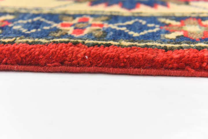 5' x 6' 4 Hand Knotted Kazak Rug