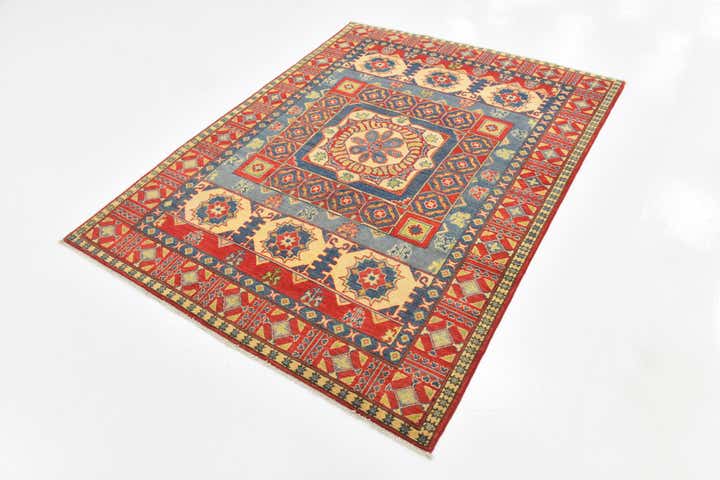 5' 3 x 6' 10 Hand Knotted Kazak Rug