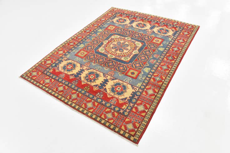 Detail image of 5' 3 x 6' 10 Hand Knotted Kazak Rug