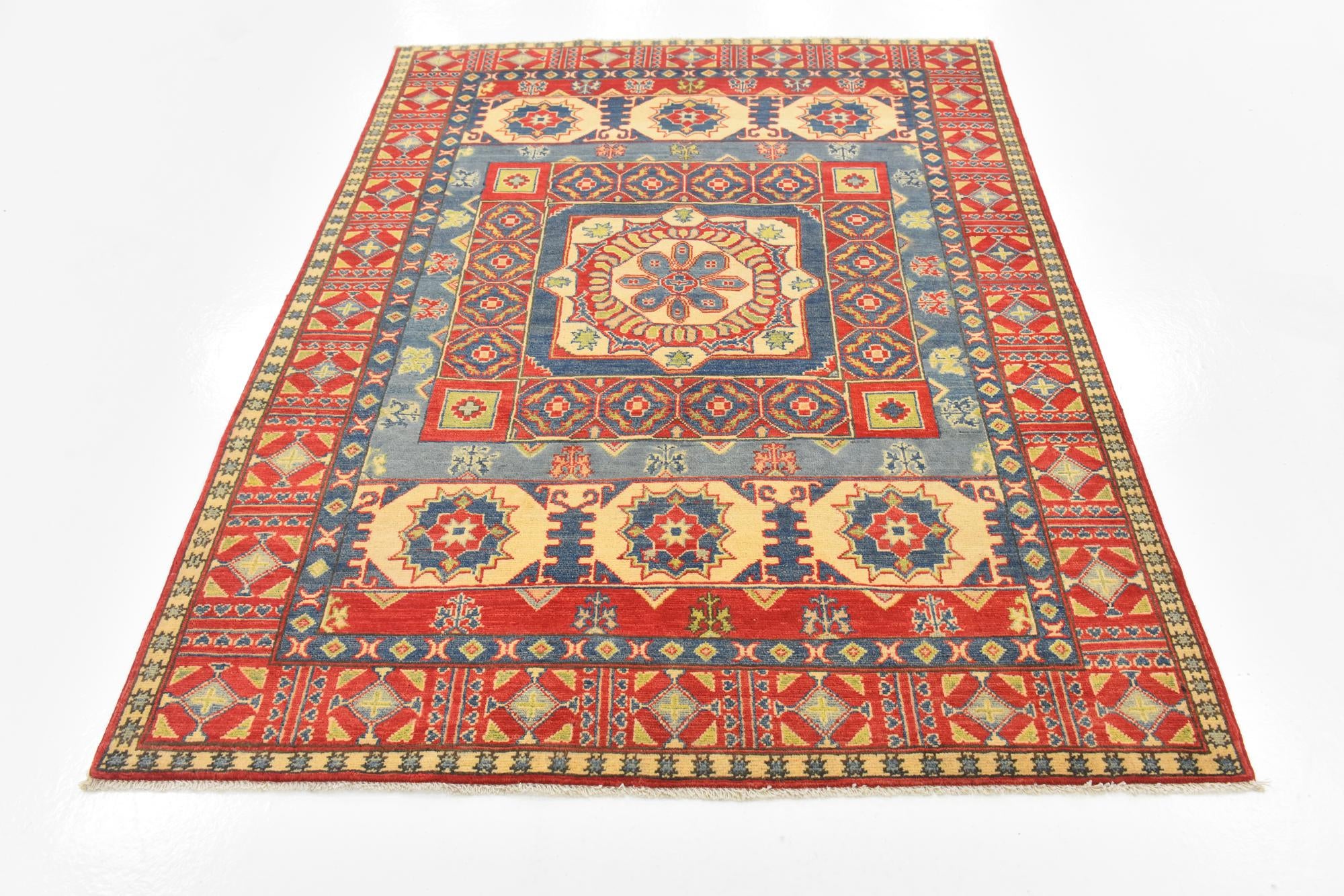 5' 3 x 6' 10 Hand Knotted Kazak Rug