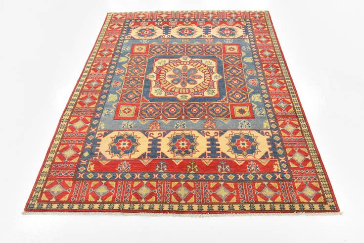 Detail image of 5' 3 x 6' 10 Hand Knotted Kazak Rug