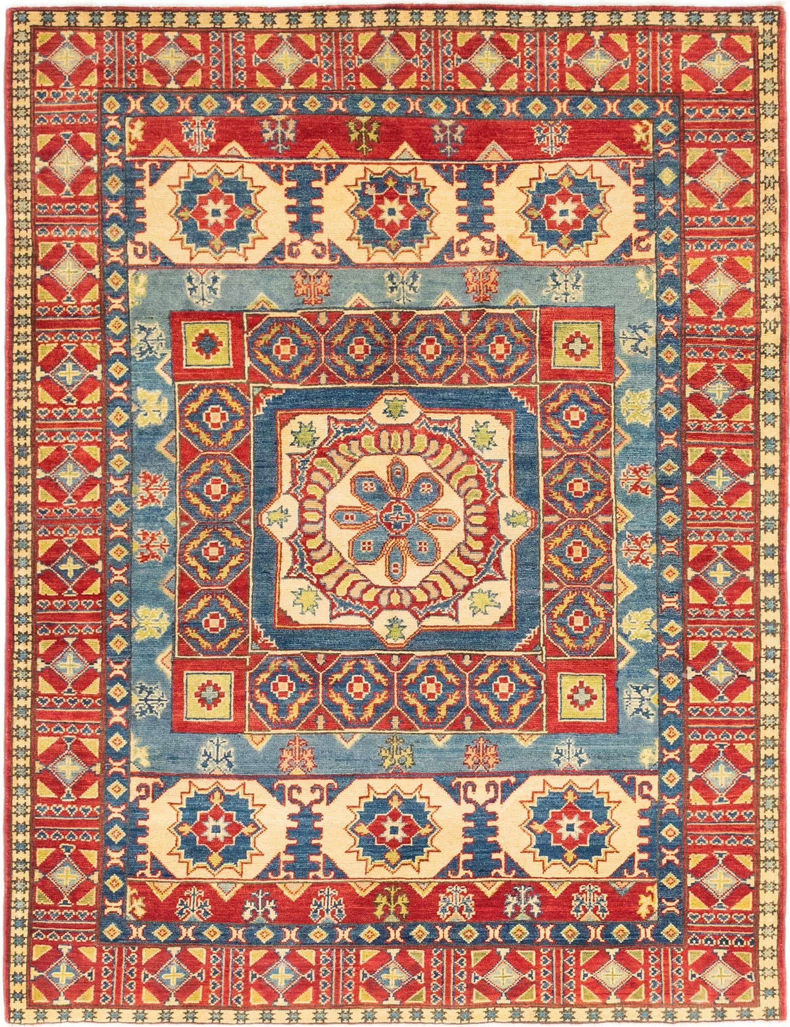 5' 3 x 6' 10 Hand Knotted Kazak Rug