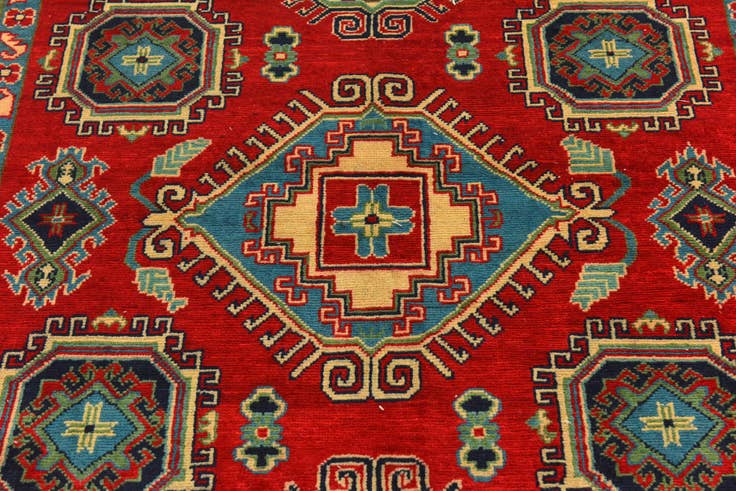 Detail image of 5' 8 x 8' 3 Hand Knotted Kazak Rug