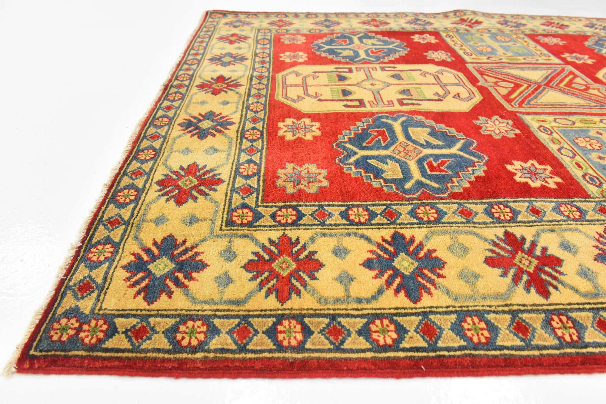 5' x 6' 8 Hand Knotted Kazak Rug