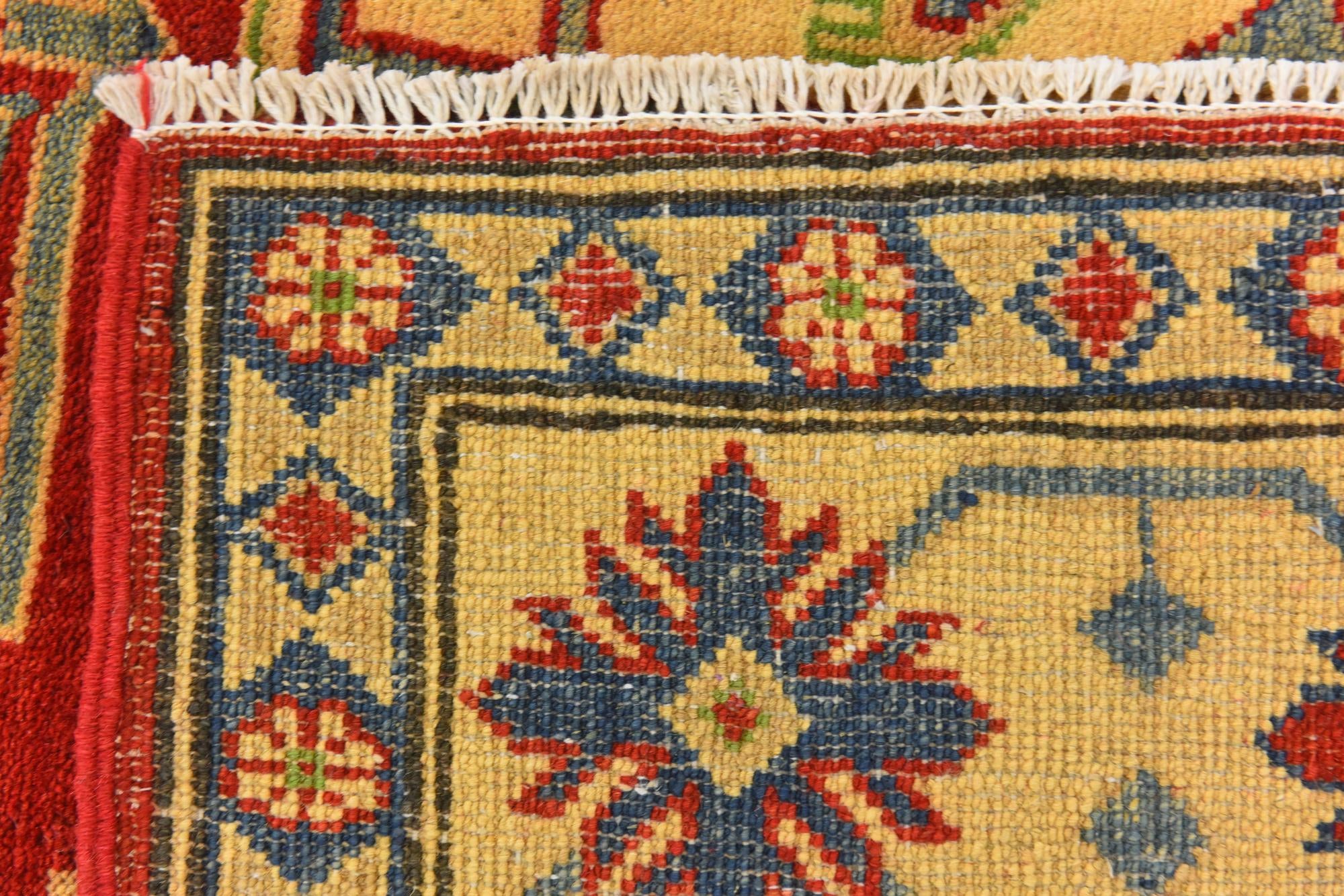 5' x 6' 8 Hand Knotted Kazak Rug