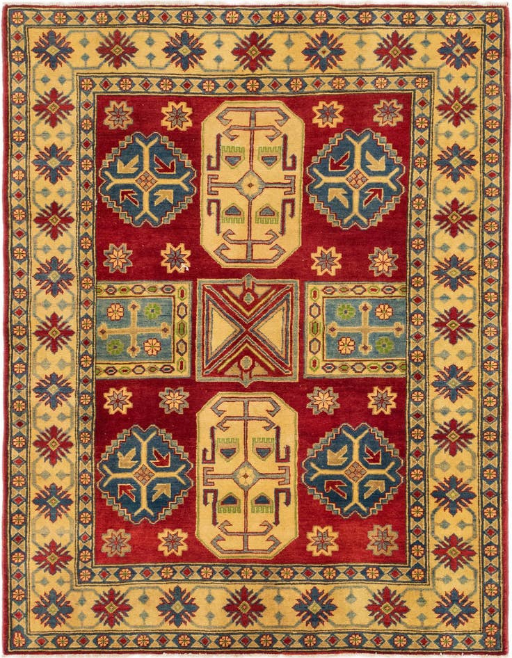 Detail image of 5' x 6' 8 Hand Knotted Kazak Rug