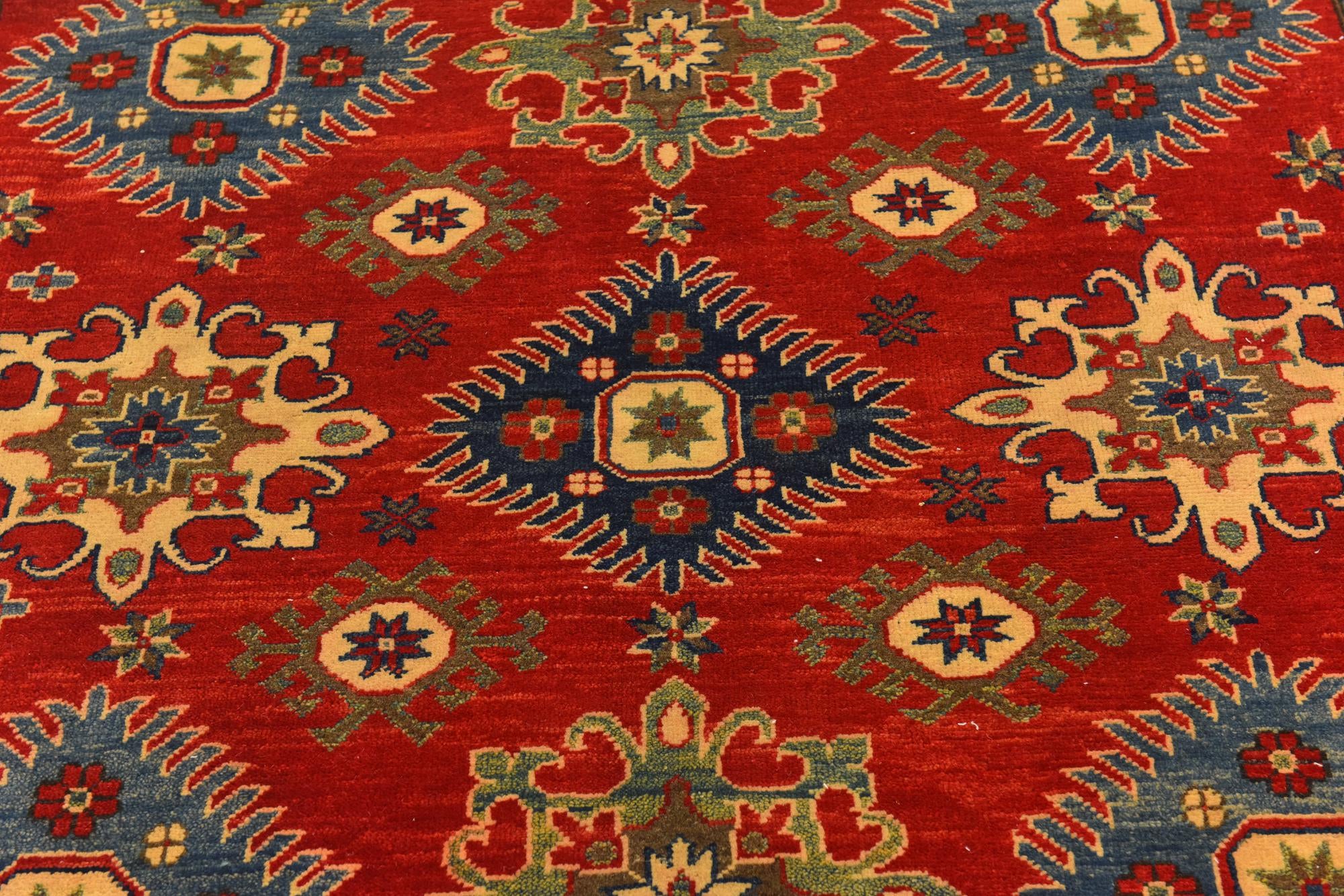 6' 6 x 9' 9 Hand Knotted Kazak Rug