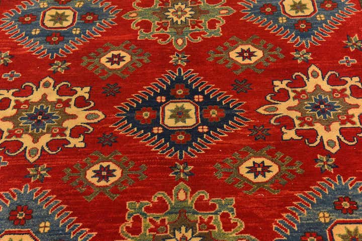 6' 6 x 9' 9 Hand Knotted Kazak Rug