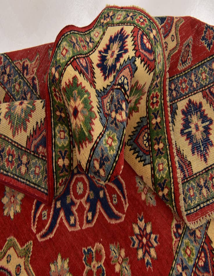Detail image of 5' x 6' 8 Hand Knotted Kazak Oriental Rug
