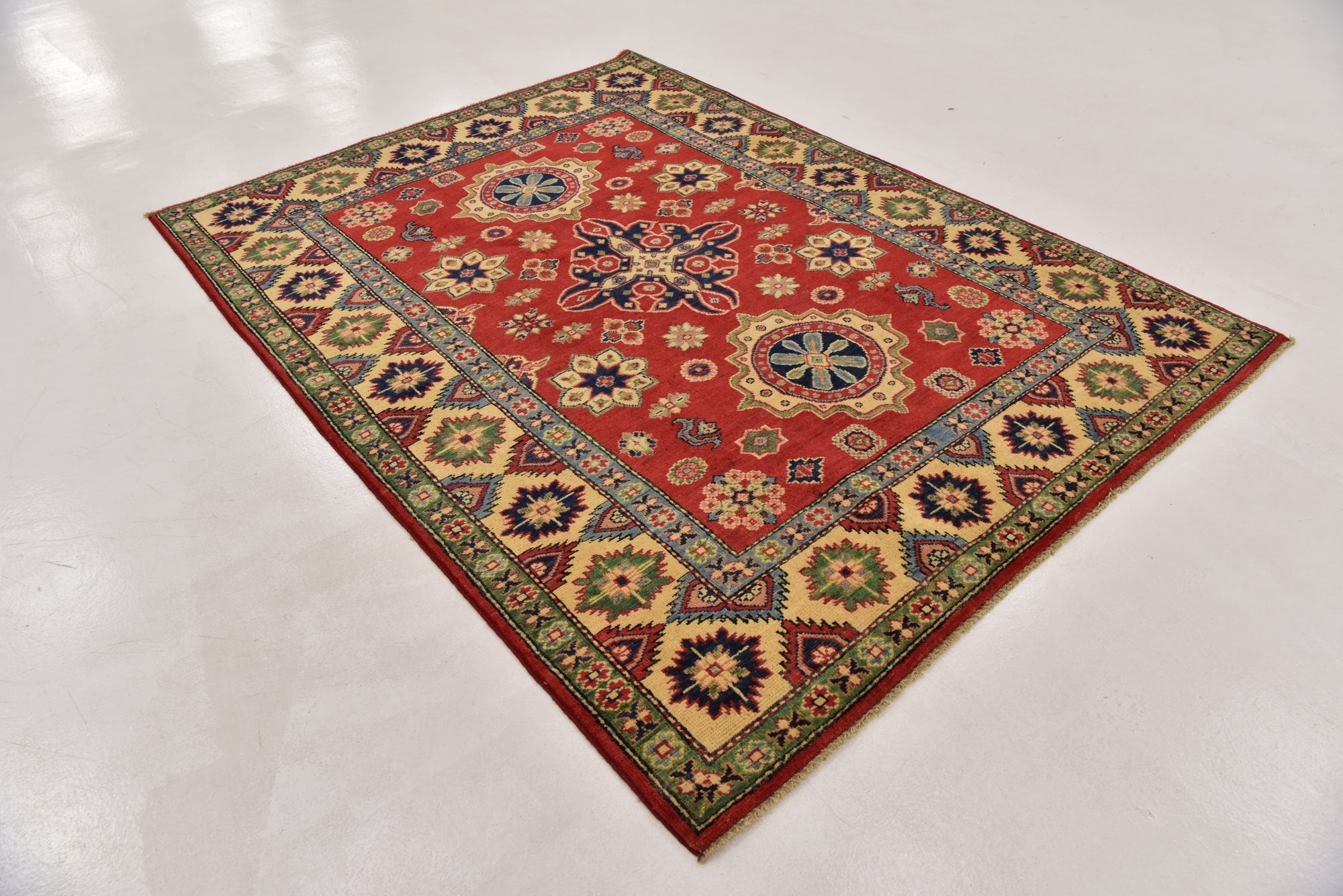 5' x 6' 8 Hand Knotted Kazak Oriental Rug