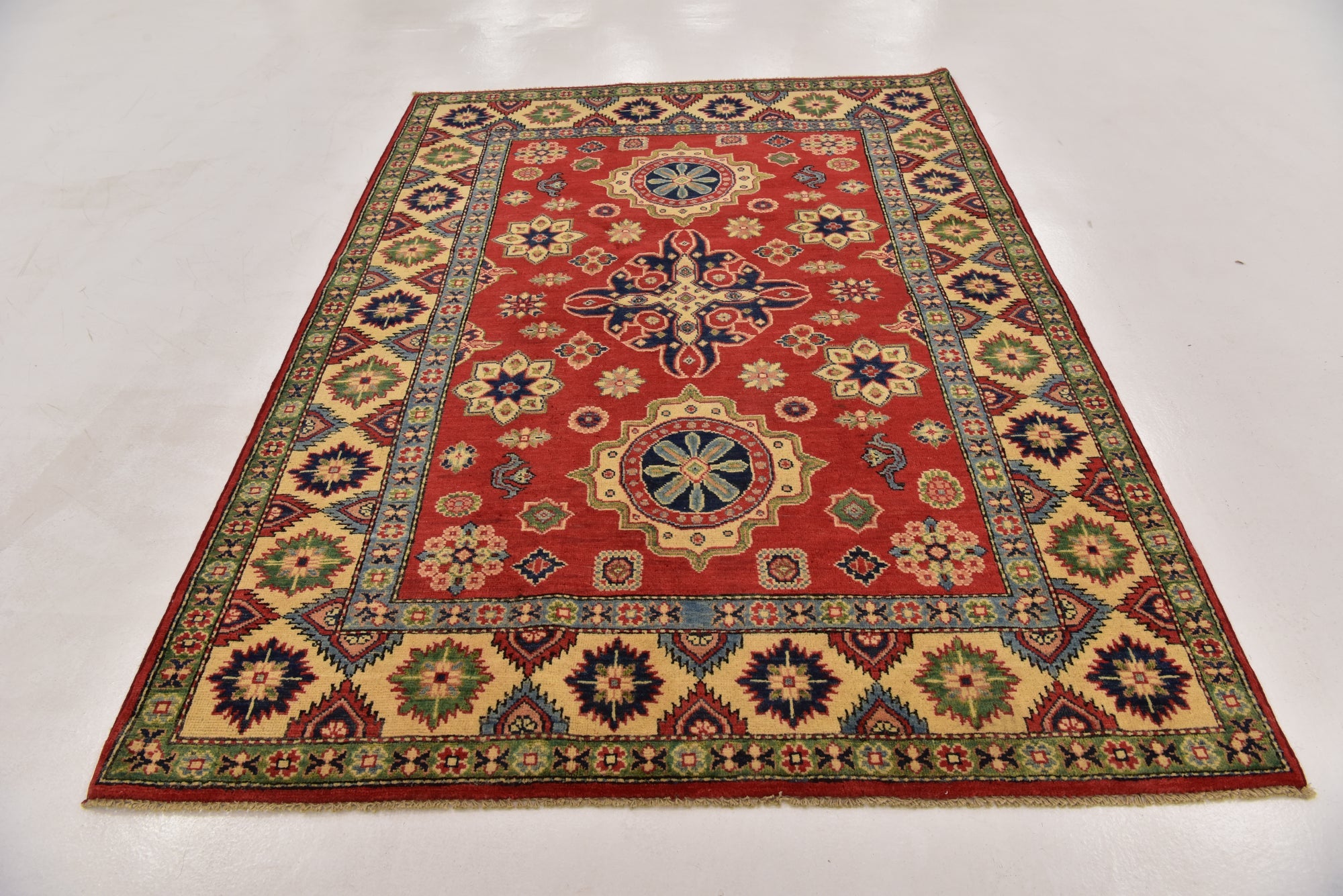 5' x 6' 8 Hand Knotted Kazak Oriental Rug