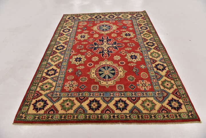 5' x 6' 8 Hand Knotted Kazak Oriental Rug