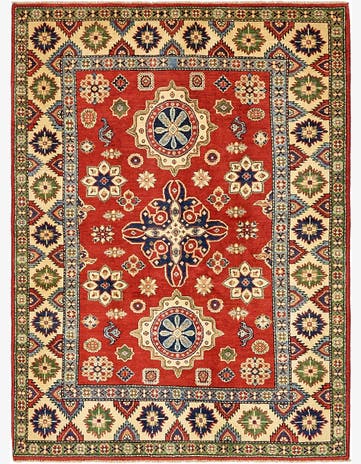 5' x 6' 8 Hand Knotted Kazak Oriental Rug