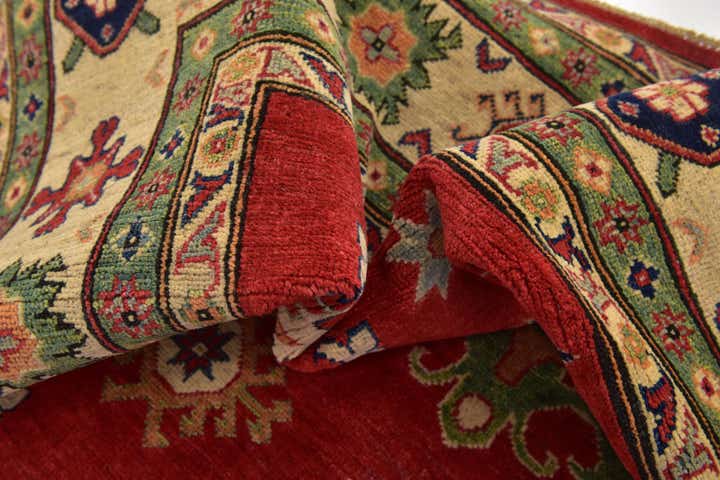 6' 6 x 10' 2 Hand Knotted Kazak Rug