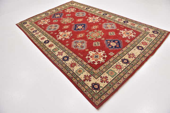 6' 6 x 10' 2 Hand Knotted Kazak Rug