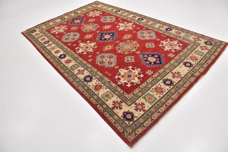 Detail image of 6' 6 x 10' 2 Hand Knotted Kazak Rug