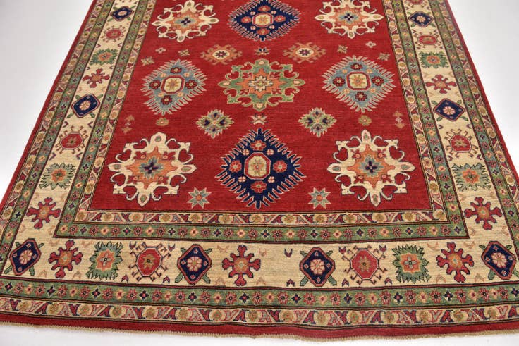 Detail image of 6' 6 x 10' 2 Hand Knotted Kazak Rug