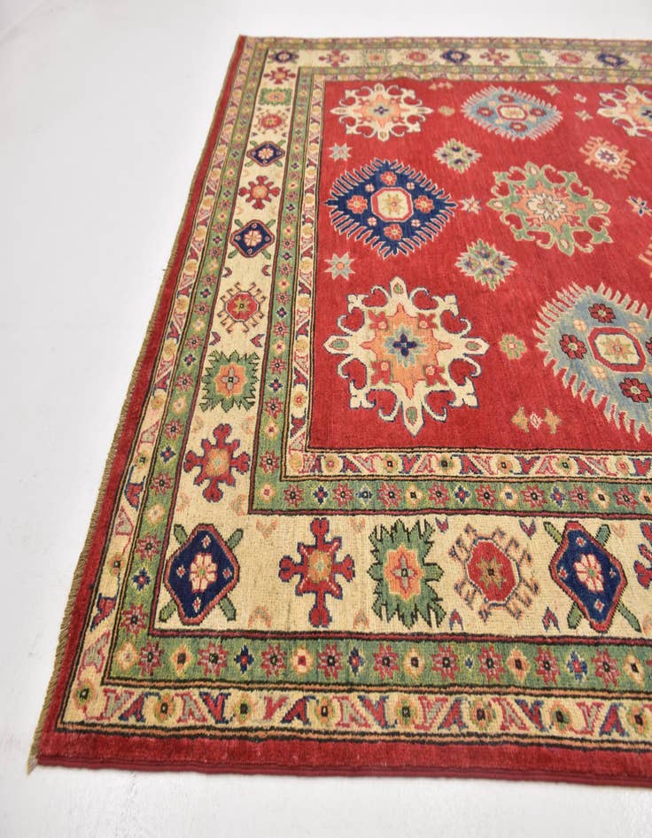 Detail image of 6' 6 x 10' 2  Hand Knotted Kazak Rug