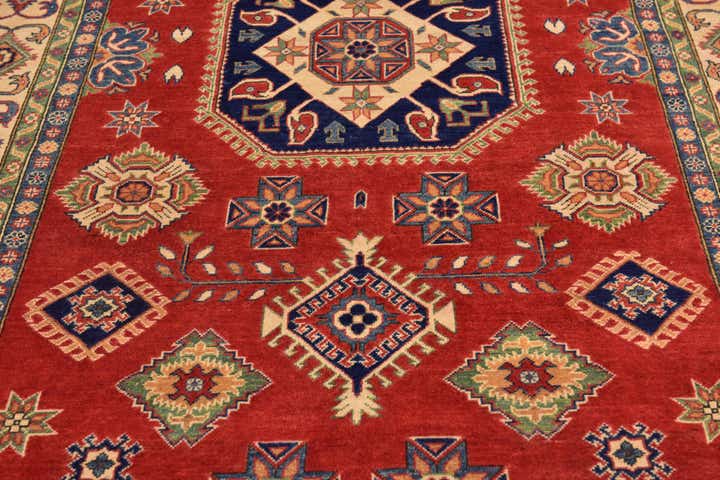 6' 5 x 10' 2 Hand Knotted Kazak Rug