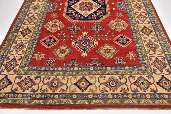 6' 5 x 10' 2 Hand Knotted Kazak Rug