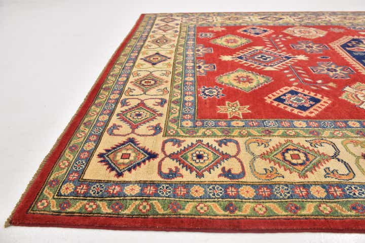 6' 5 x 10' 2 Hand Knotted Kazak Rug