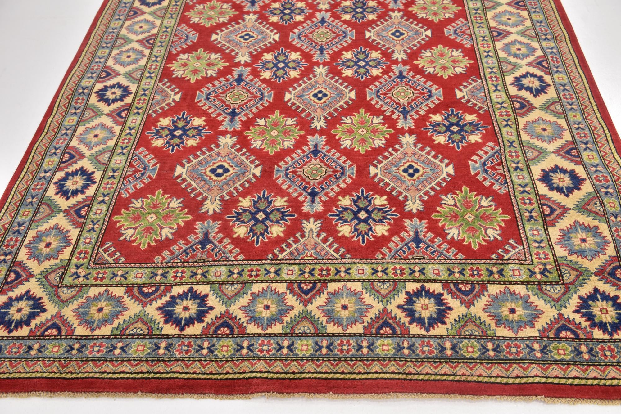 200cm x 290cm anudado a mano Kazak Alfombra
