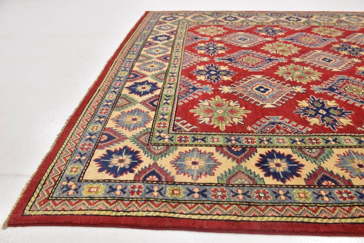 Detail image of 6' 6 x 9' 6 Hand Knotted Kazak Rug
