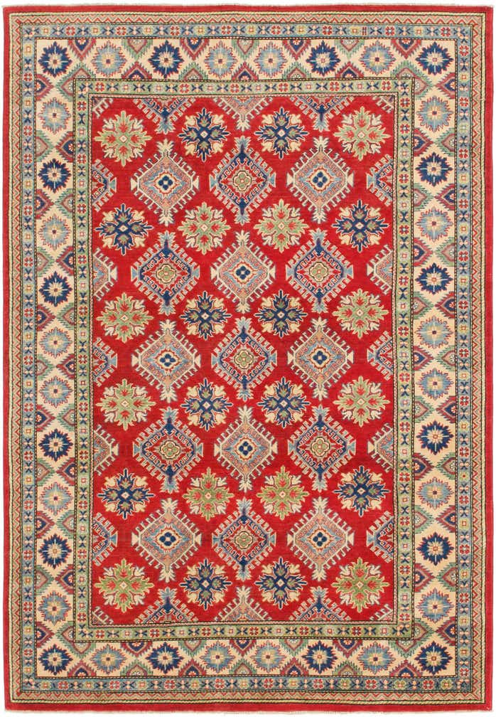 6' 6 x 9' 6 Hand Knotted Kazak Rug