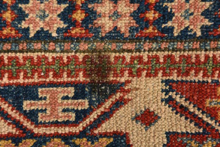 6' 3 x 9' 8 Hand Knotted Kazak Rug