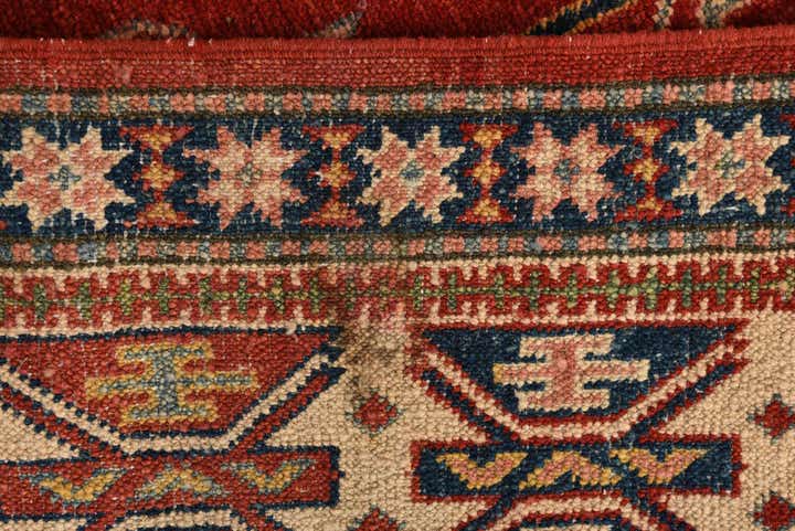 6' 3 x 9' 8 Hand Knotted Kazak Rug