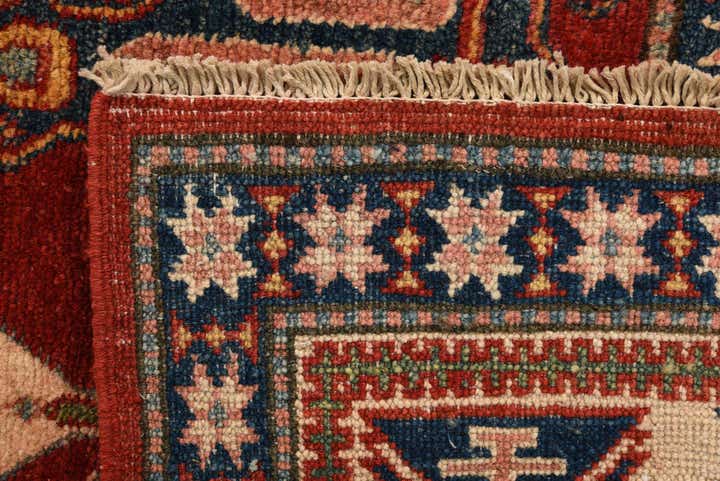 6' 3 x 9' 8 Hand Knotted Kazak Rug