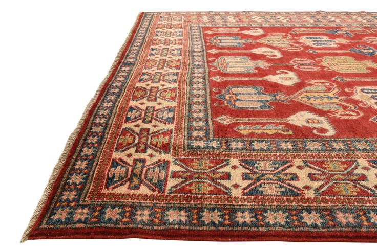 Detail image of 6' 3 x 9' 8 Hand Knotted Kazak Rug