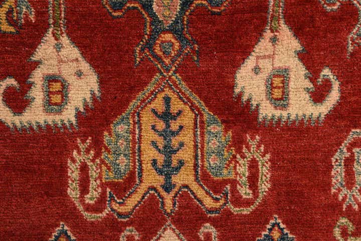 6' 3 x 9' 8 Hand Knotted Kazak Rug