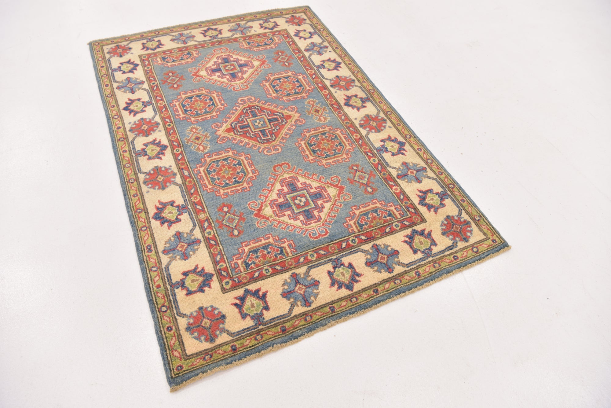 3' 3 x 4' 10 Hand Knotted Kazak Rug