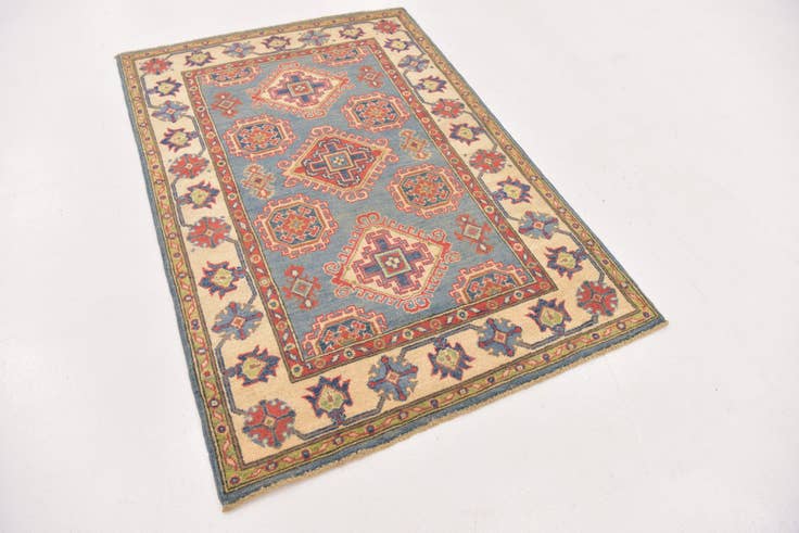 Detail image of 3' 3 x 4' 10 Hand Knotted Kazak Rug