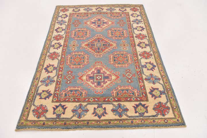 3' 3 x 4' 10 Hand Knotted Kazak Rug