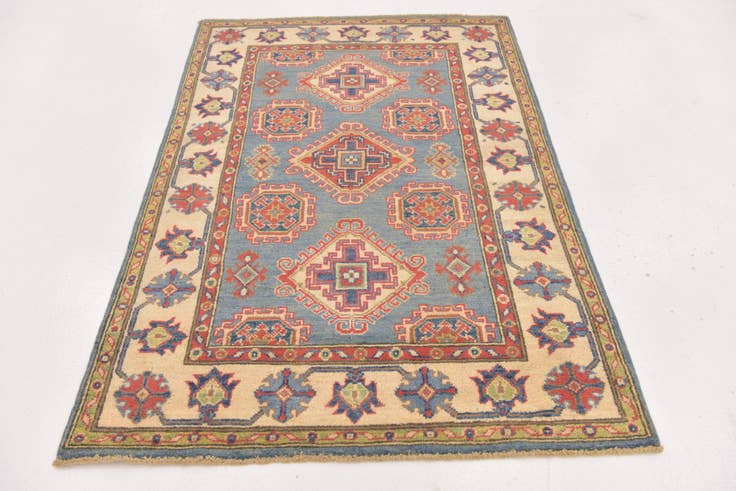 Detail image of 3' 3 x 4' 10 Hand Knotted Kazak Rug
