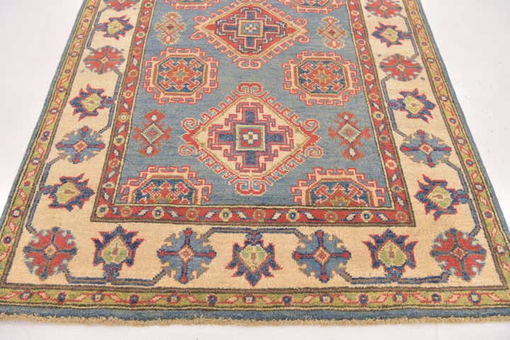 3' 3 x 4' 10 Hand Knotted Kazak Rug