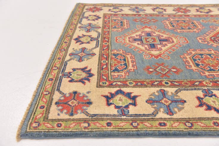 Detail image of 3' 3 x 4' 10 Hand Knotted Kazak Rug