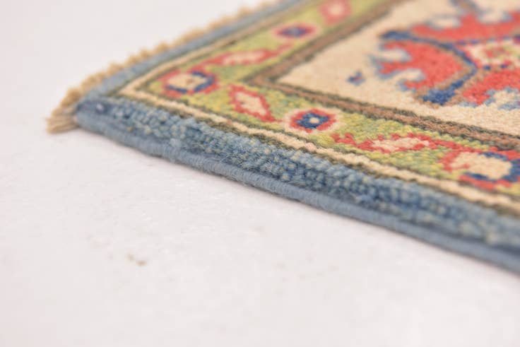Detail image of 3' 3 x 4' 10 Hand Knotted Kazak Rug