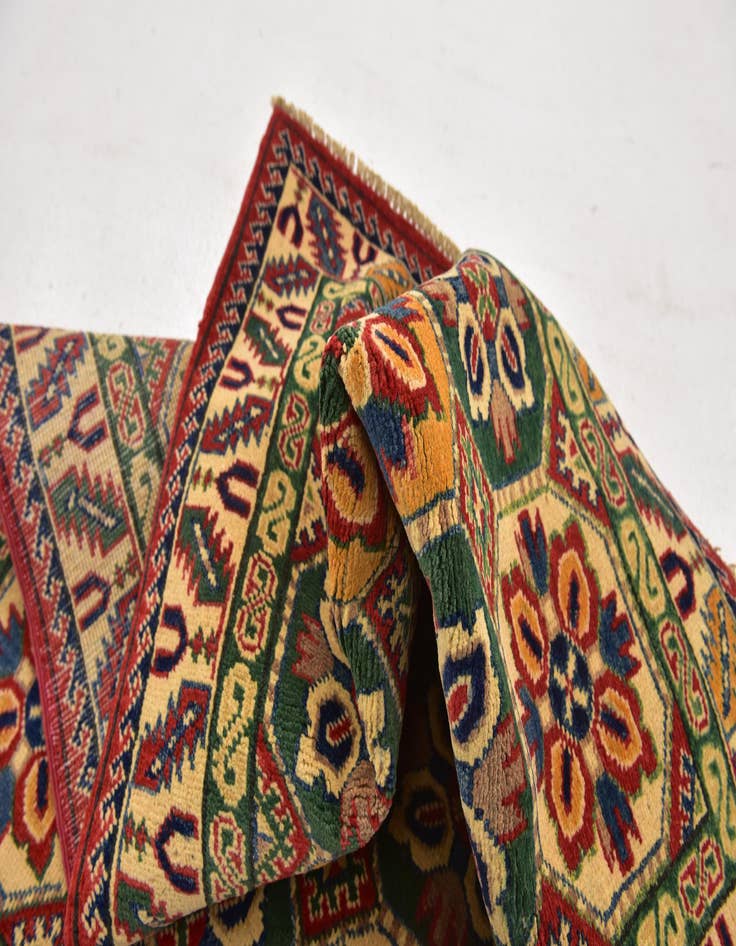 Detail image of 3' 2 x 5'  Hand Knotted Kazak Rug