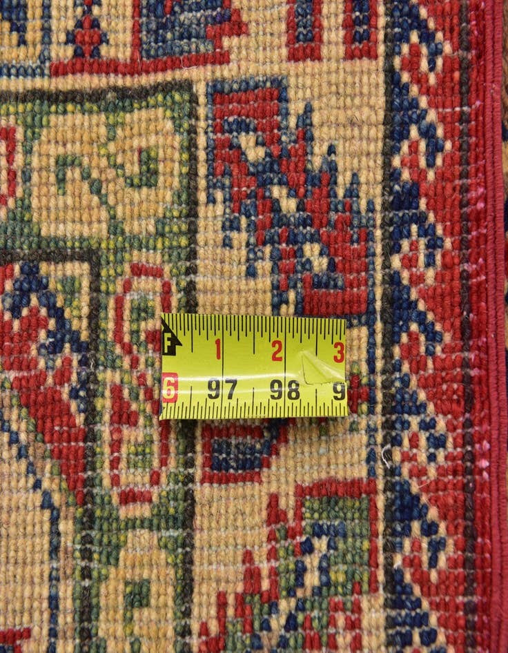 Detail image of 3' 2 x 5'  Hand Knotted Kazak Rug