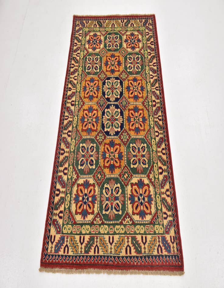 Detail image of 3' 2 x 5'  Hand Knotted Kazak Rug