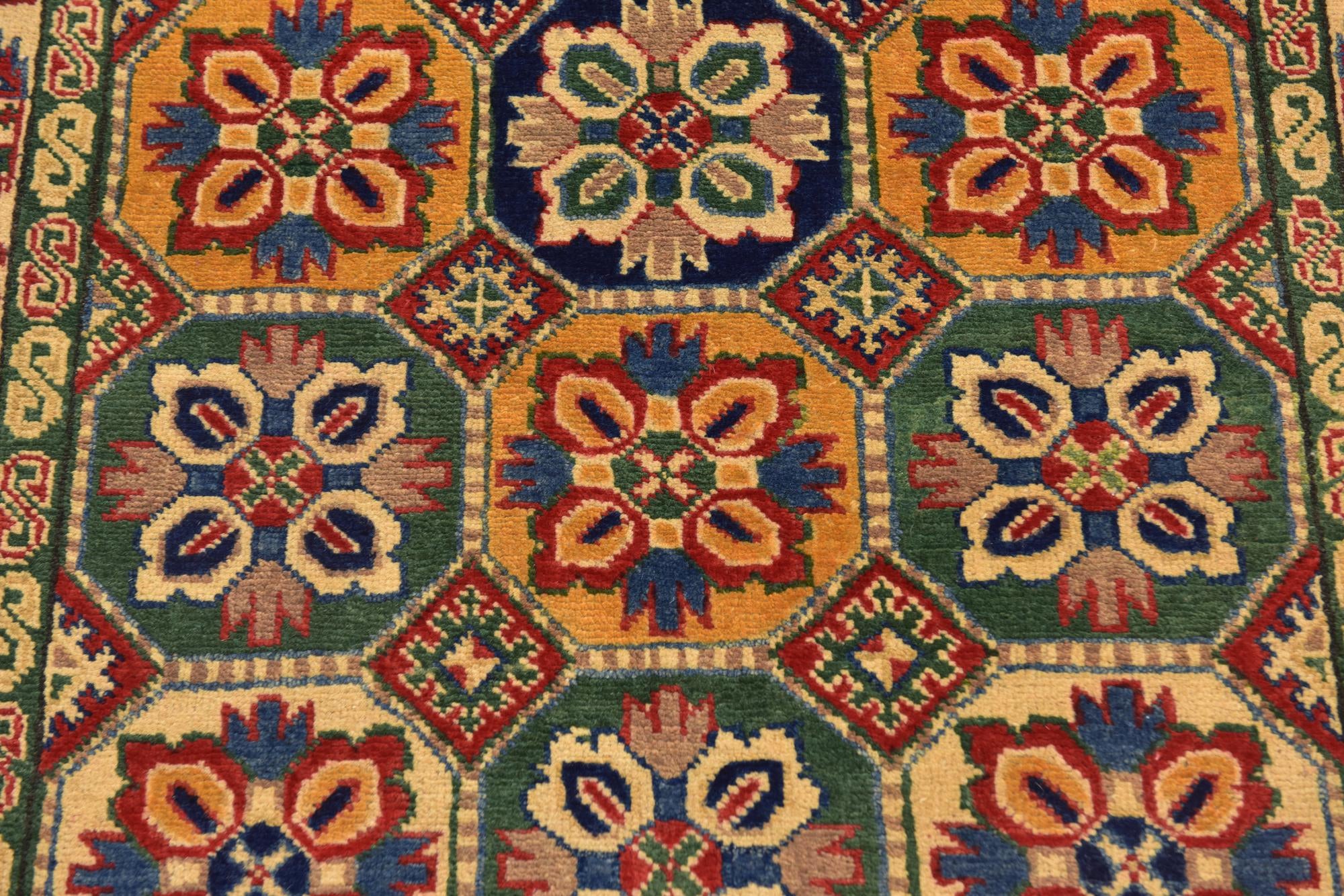 3' 2 x 5' Hand Knotted Kazak Rug