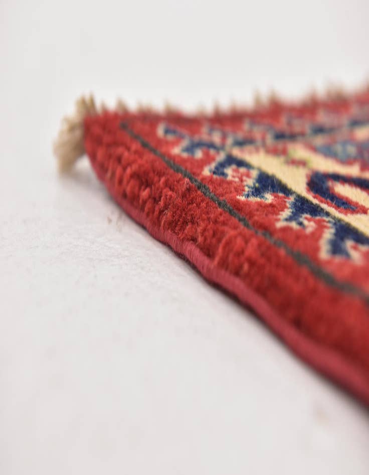 Detail image of 3' 2 x 5'  Hand Knotted Kazak Rug