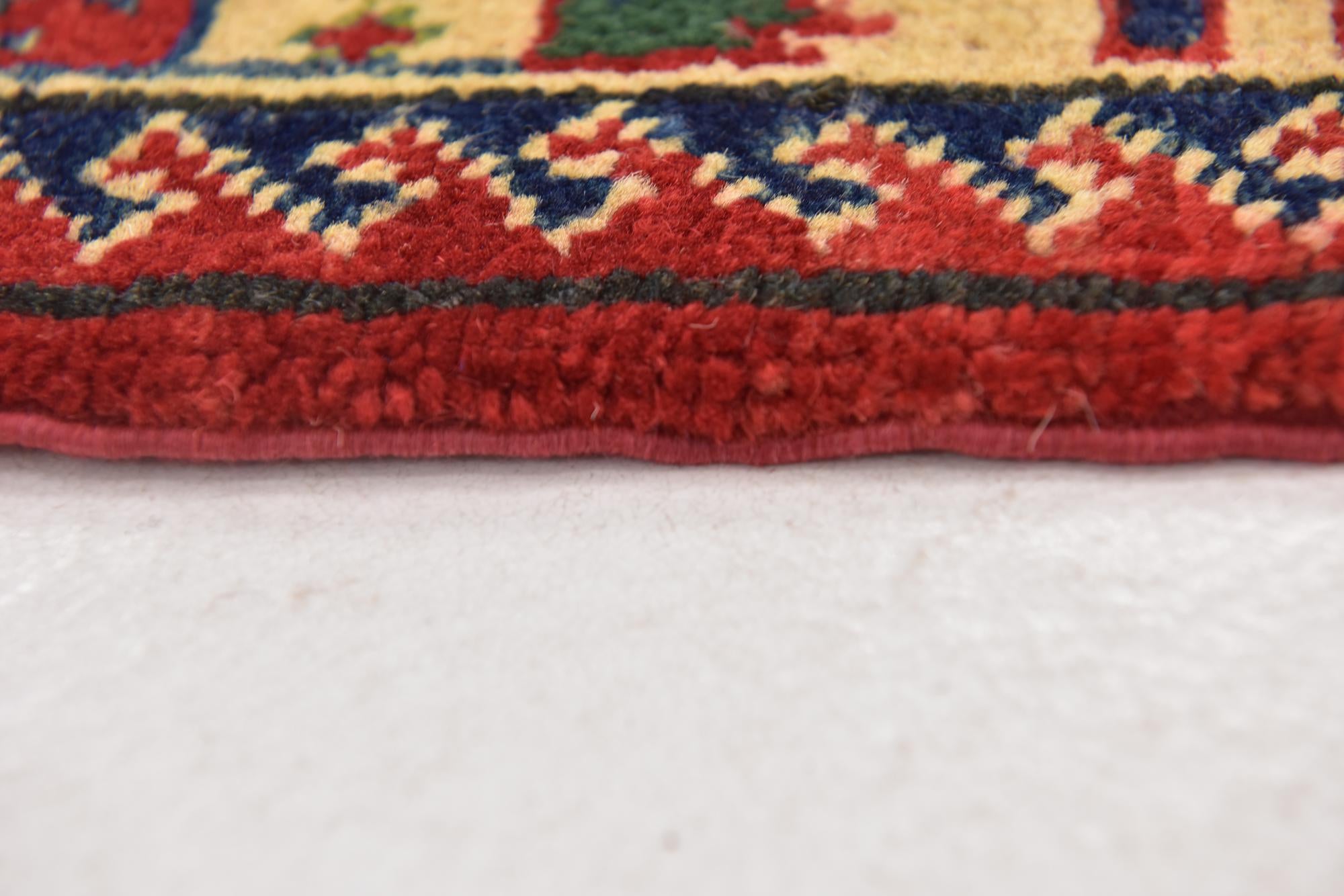 3' 2 x 5' Hand Knotted Kazak Rug