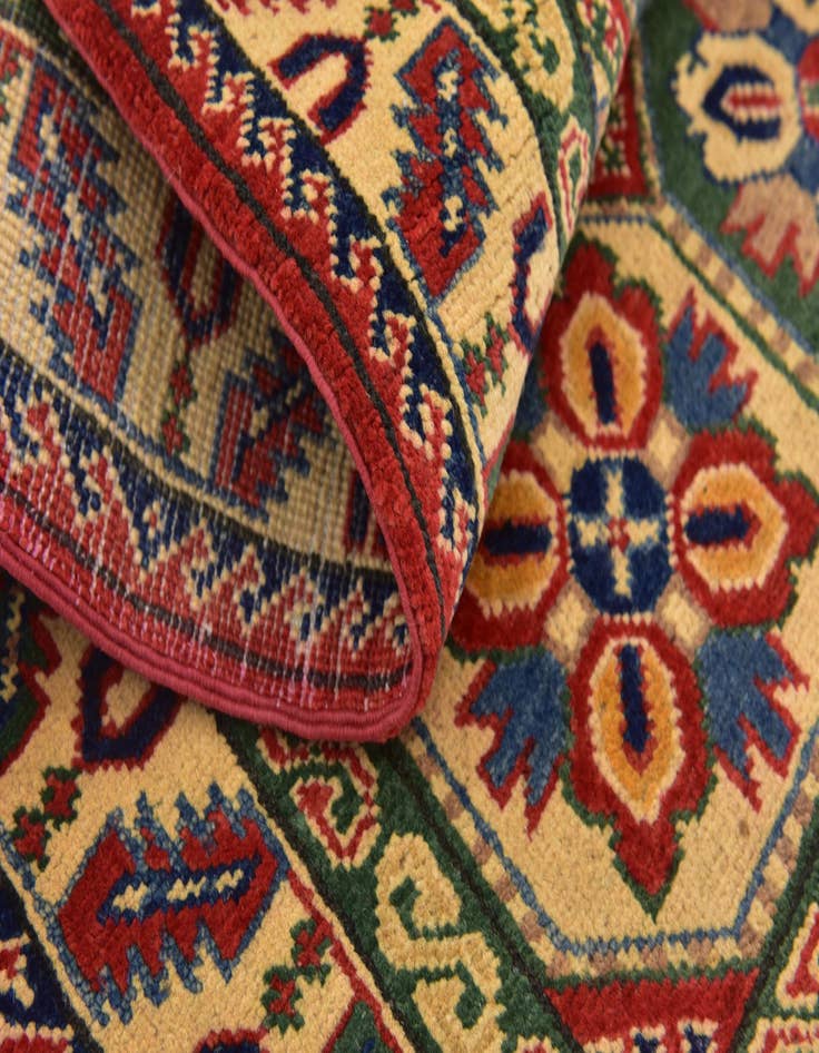 Detail image of 3' 2 x 5'  Hand Knotted Kazak Rug