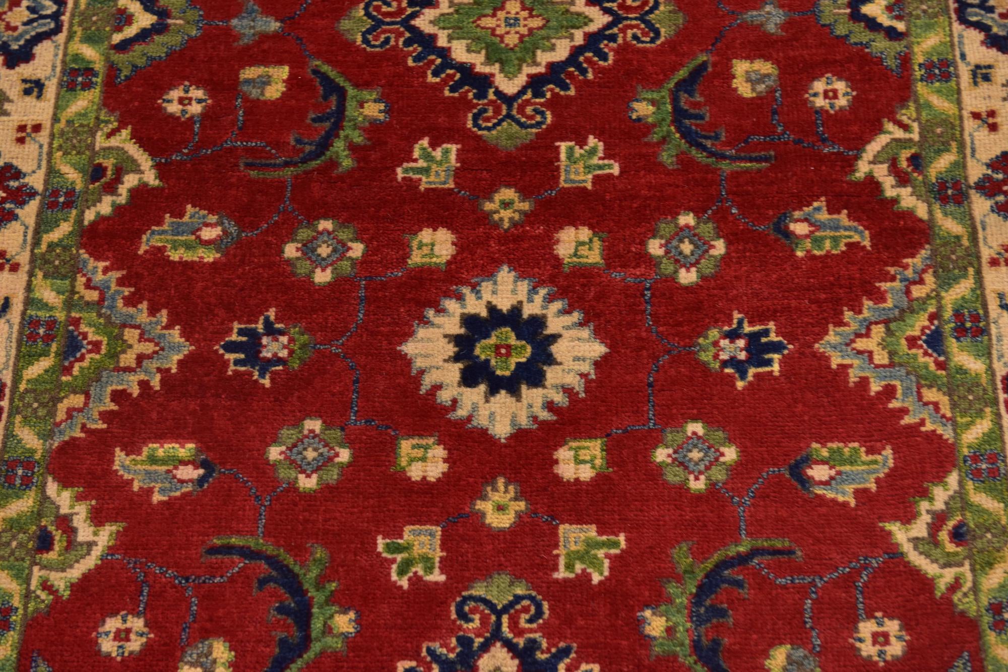 3' 3 x 5' Hand Knotted Kazak Rug
